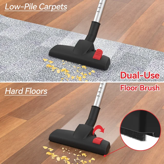 INSE I5 Corded Vacuum Cleaner 600W 18000Pa Powerful 2-in-1 HEPA Filters Handheld Stick Vaccum for Home Carpet Pets Hair Cleaning 4