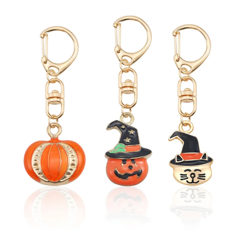 Halloween Keychain Pendant 1pc Pumpkin Ghost Graphic Retro Men And Women Dress Up Daily Accessories Fashion y2k Gift 2024