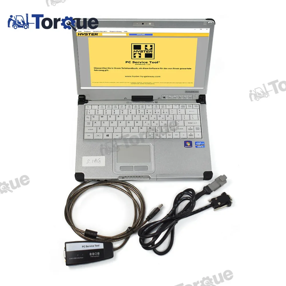 

CF C2 Laptop I5 CPU Diagnostic for Hyster Yale Forklift Yale PC Service Tool Ifak Forklift Diagnostic Interface