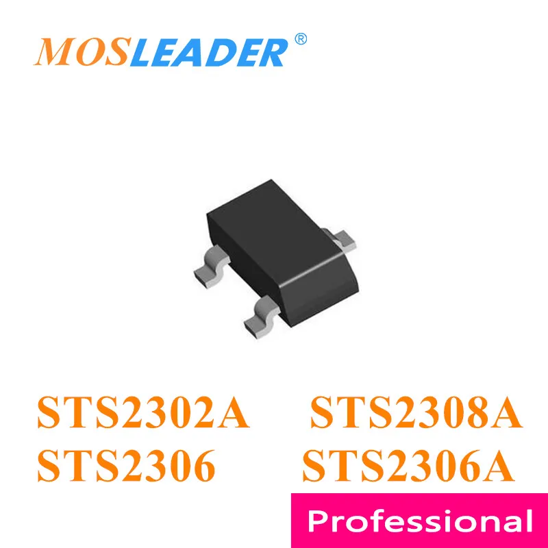 Mosleader STS2302A STS2308A STS2306 STS2306A SOT23 3000 шт. STS2302 STS2308 N-канальный 20 В Сделано в Китае Высокое качество