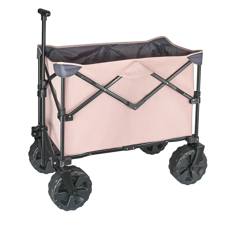 Customized Collapsible Heavy Duty Folding Garden Wagon Utility Trolley Cart Foldable Camping Beach Truck