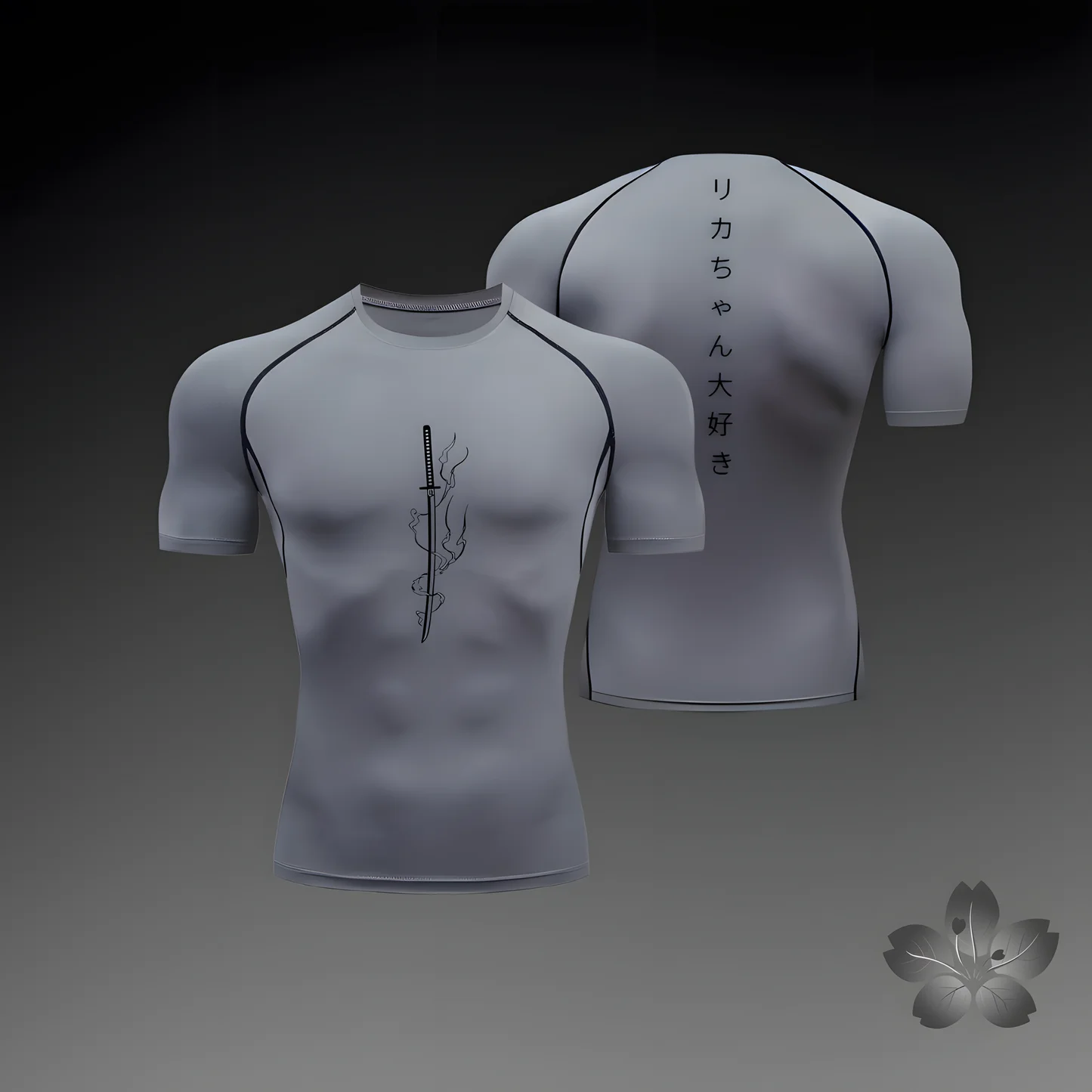Anime Summer Short Sleeve T-Shirt Men Compression Shirt New Running Sports Quick Dry Gym Jogging Shirts Rashguard Jiu Jitsu Tops image 3