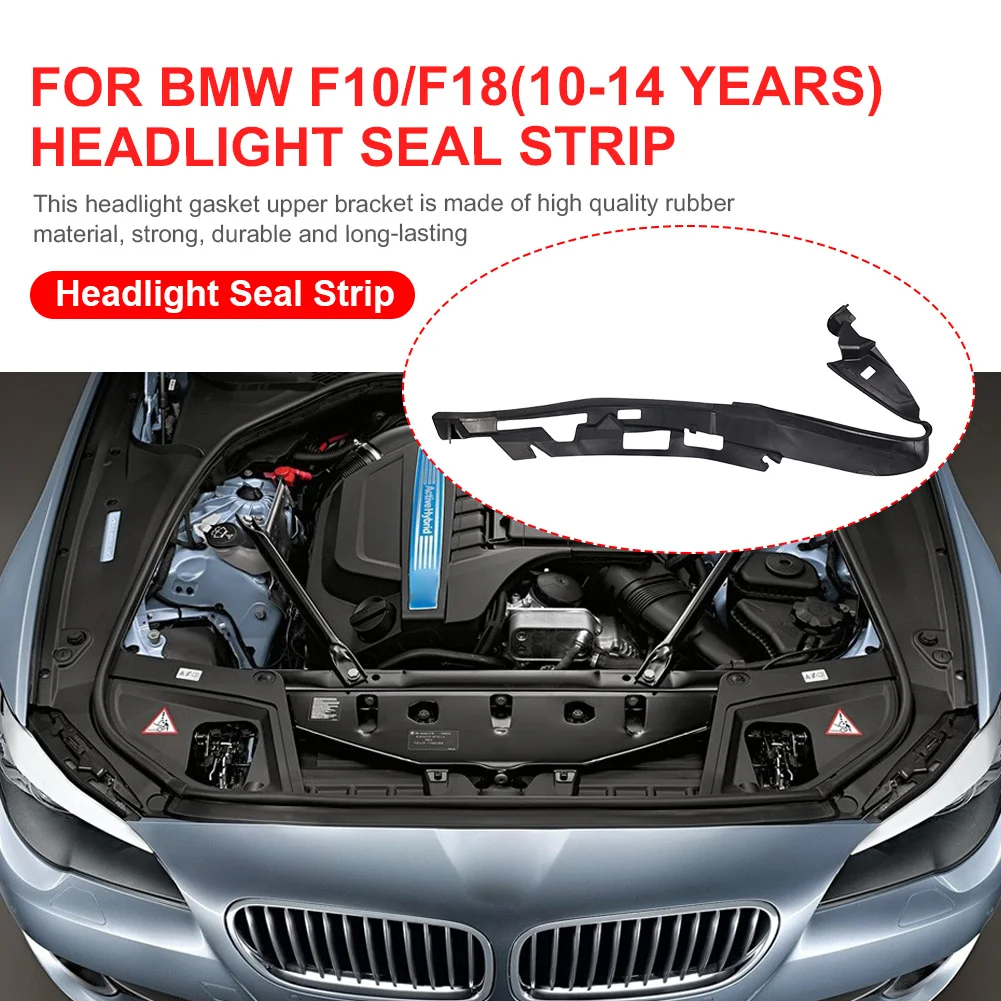 

Headlight Rubber Sealing Strip 63117240367 Headlamp Decorative Strip 63117240368 Auto Seal Protector Sticker for BMW 5ER F10 F11