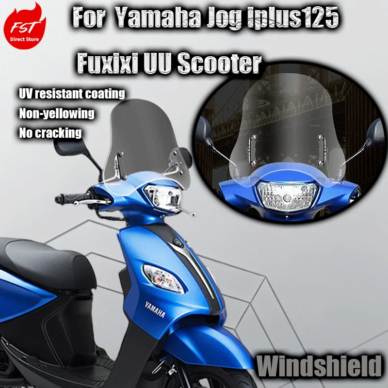 Parabrisas para Yamaha Jog iplus125, Fuxixi uu, modificación de motocicleta, parabrisas delantero de vidrio