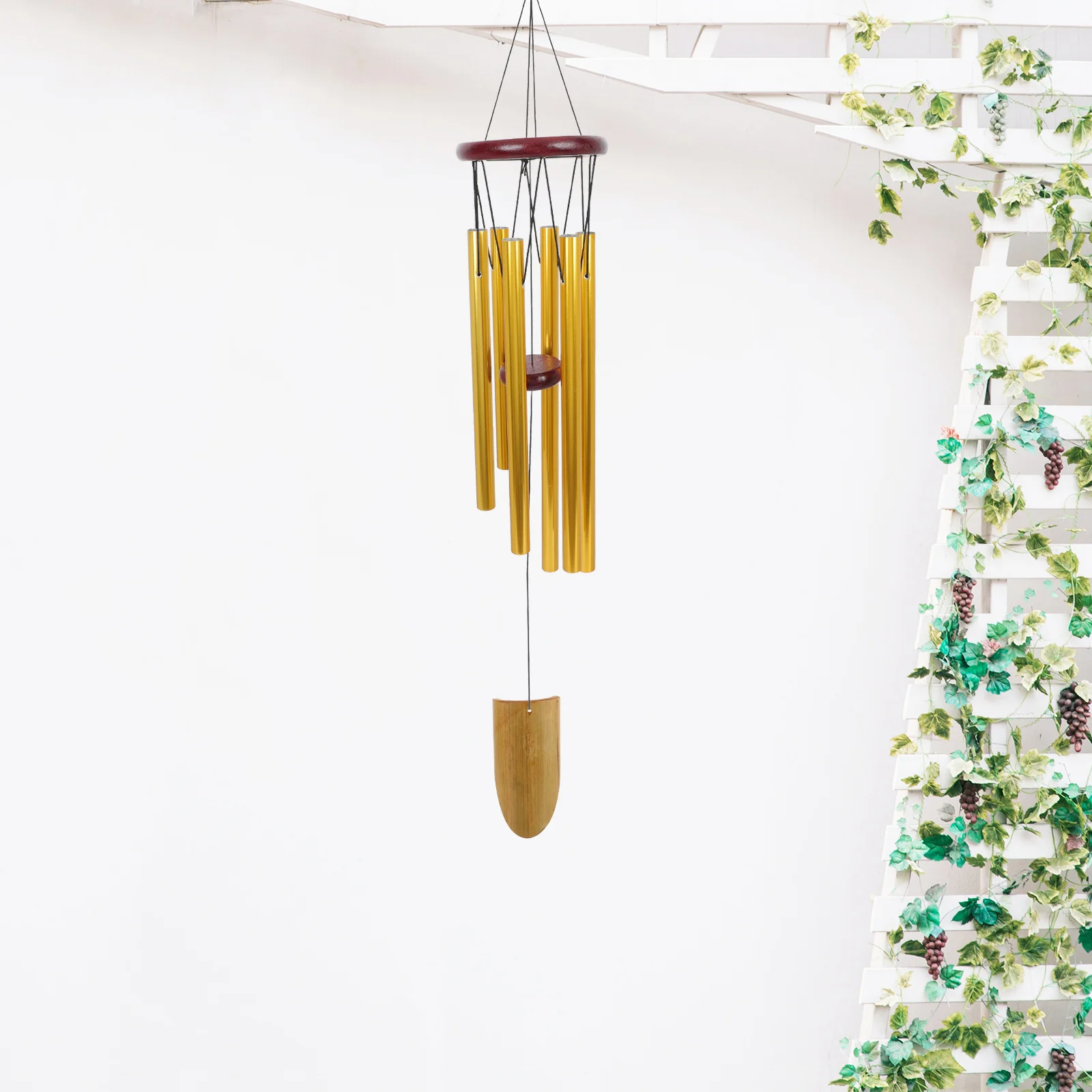 4 pçs bambu artesanal sinos de vento diy suprimentos para fora presente artesanato fazendo material windchime