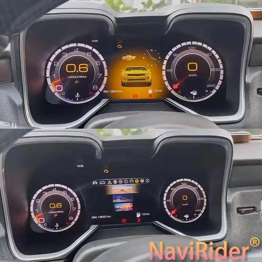 

Автомобильный ЖК-прибор, спидометр, приборная панель, обновленный умный кластер для Chevrolet Camaro 2010 2011 2012 2013-2015 12,3 дюйма