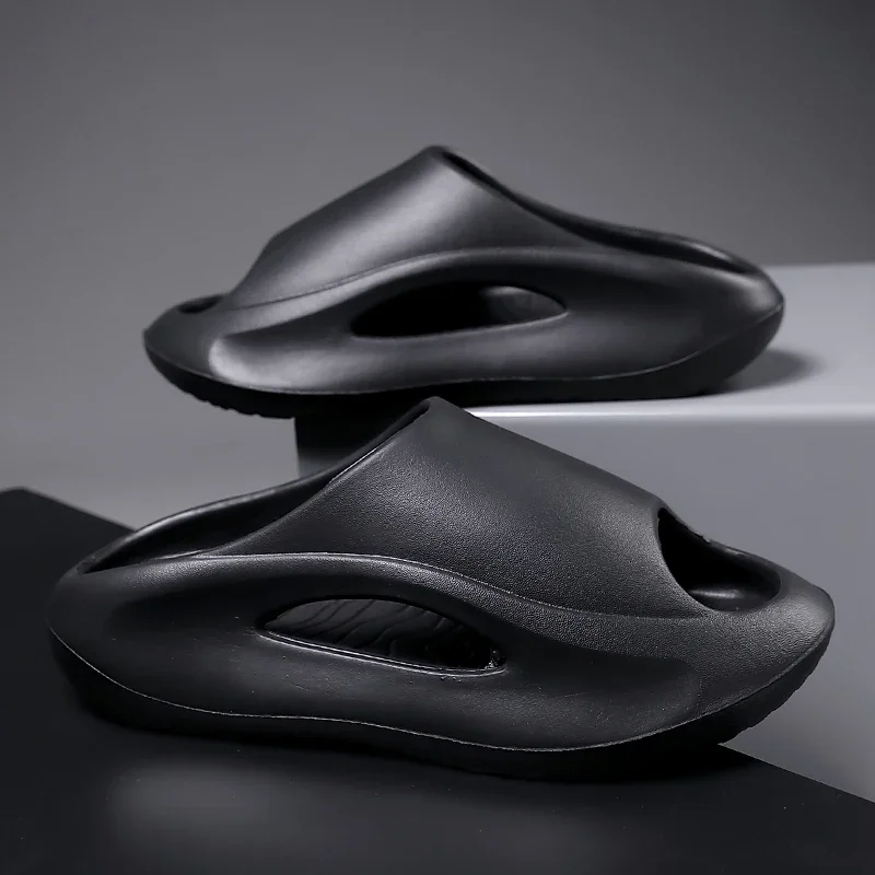 

Летние мужские тапочки с защитой от запаха, новинка 202, Step on The Poop Sense, кокосовые износостойкие шлепанцы на толстой подошве