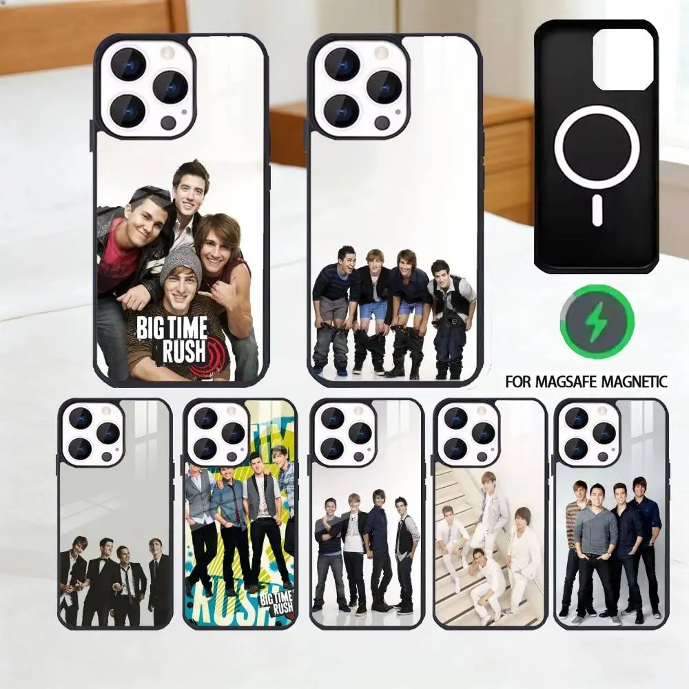 

Combination B-Big T-Time R-RushS Band Phone Case For iPhone 17,16,15,14,13,12,Plus,Pro,Max For Magsafe Magnetic Wireless Charge