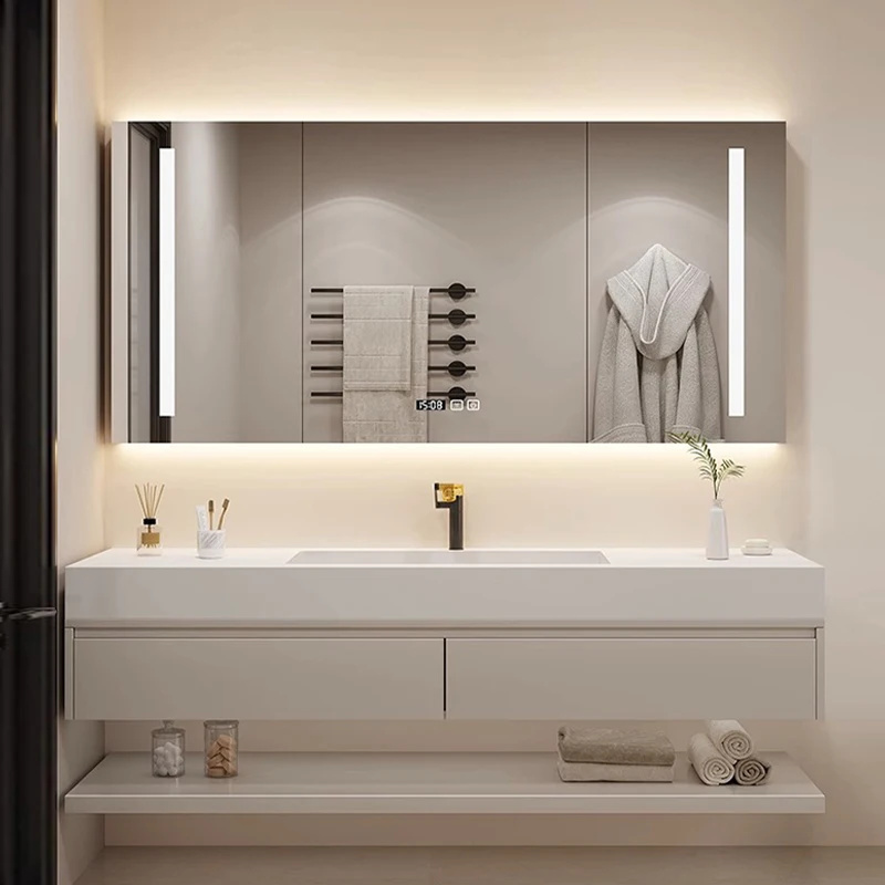 

Light Luxury Bathroom Cabinet Sink Display Space Saver Decorations Cupboard Skincare Living Room Archivadores Room Furniture