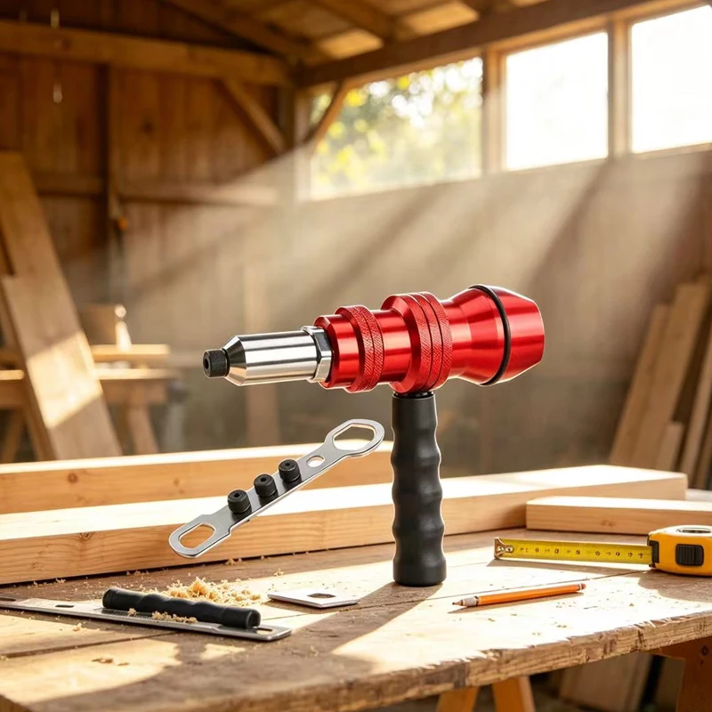 

Electric Rivet Adapter 2.4mm-3.2mm-4.0mm-4.8mm Home Core Blind Rivet Aluminum Alloy Riveting Tools, Cordless Rivet
