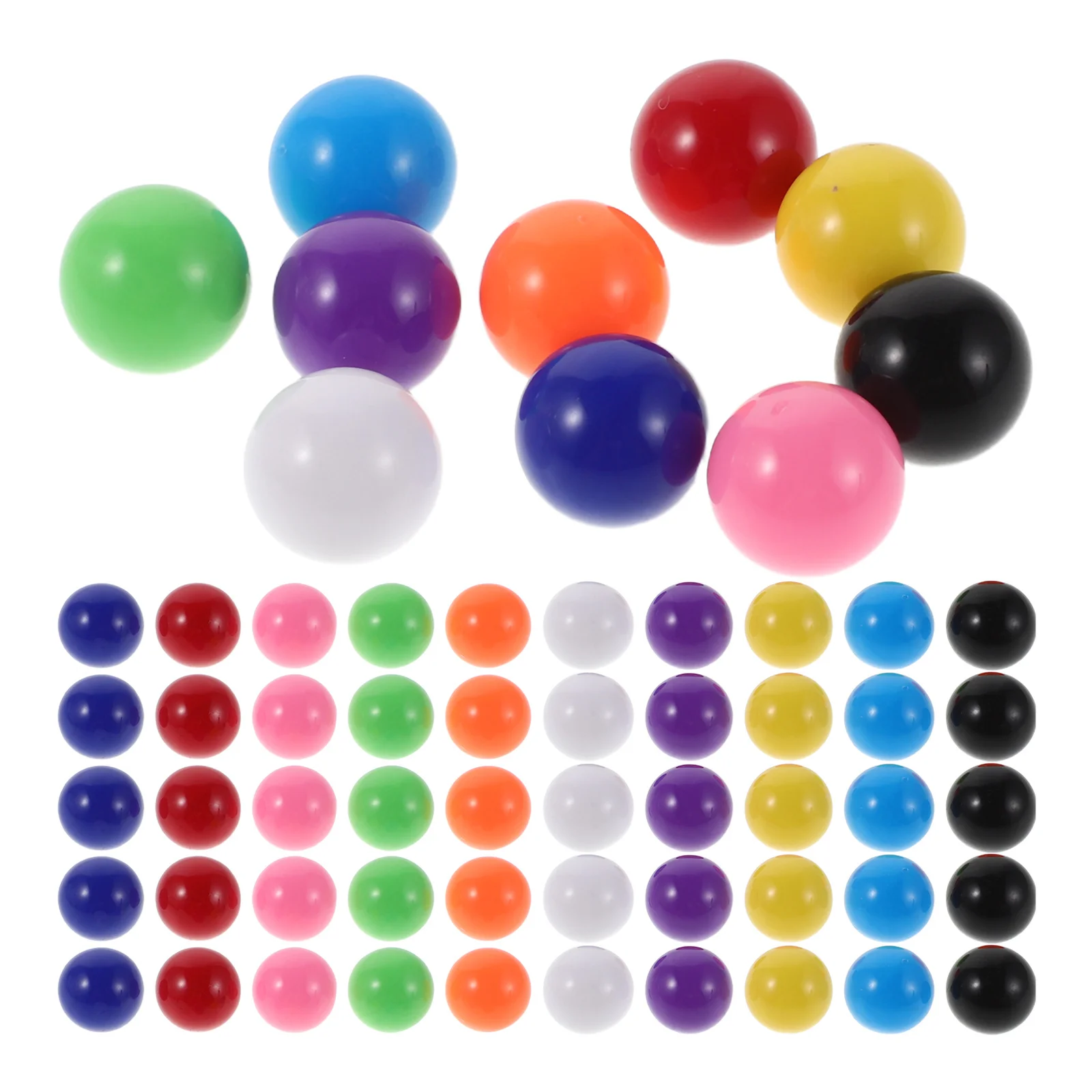 200 Stück bunte chinesische Dame-Murmeln: Kunststoff-Spielbälle für Kinder, Brettspiele, verschiedene kleine Ersatzmurmeln für Mathematik