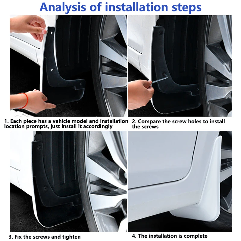 For Hyundai Mufasa NU2 2023 2024 2025 Car Fender Mud Flaps Splash Guards Front Wheel Mudguards Baking Paint Mudflaps Accessories