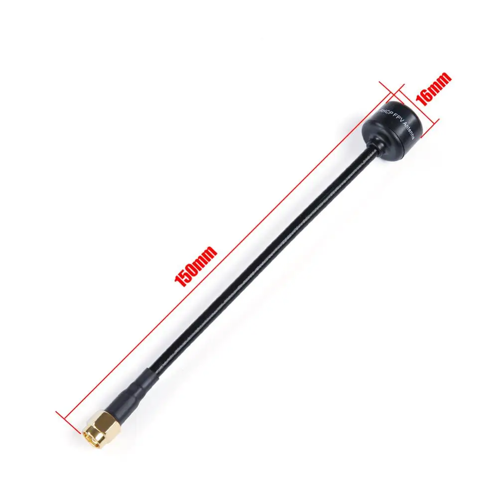 iFlight 150mm 5.8 GHz 2.0 Dbi SMA RP-SMA RHCP black FPV Antenna for FPV Racing Drone part