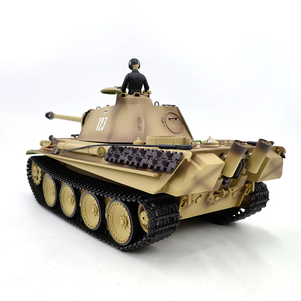 Tanque de controle remoto 1:16, simulação em escala completa de pantera alemã, combate infravermelho, militar, tanque pesado competitivo, modelo de carro, brinquedos