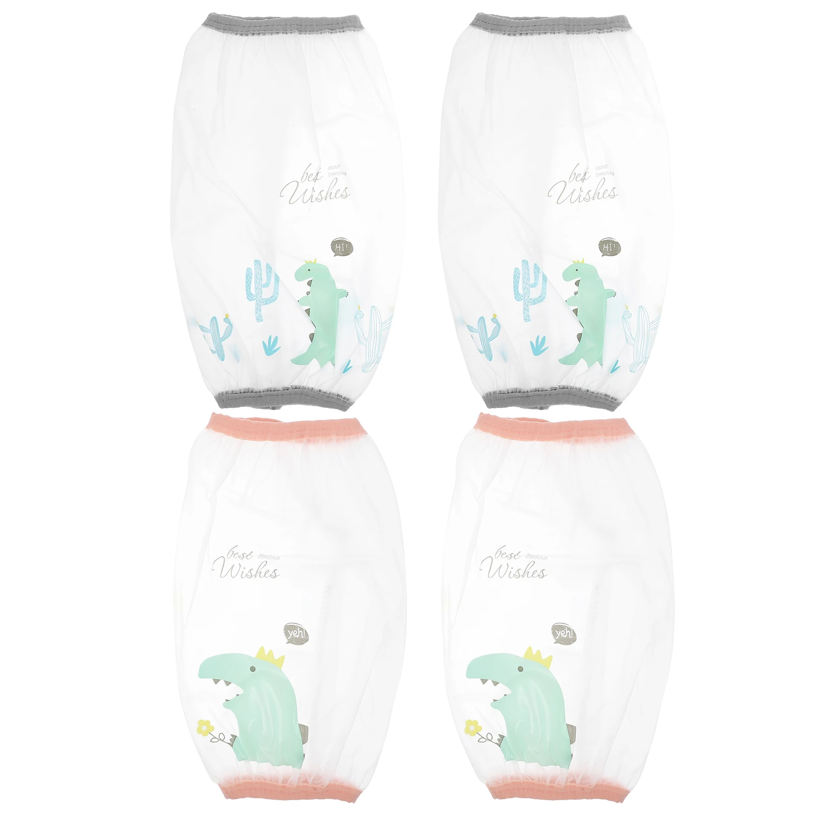 

2 Pairs Waterproof Sleeve Random Color Sleeves Oversleeve Transparent Dust-proof Household Cover