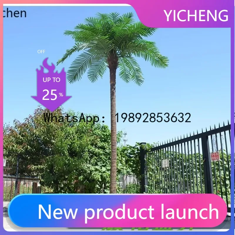 

Large Fake Coconut Palm Indoor and Outdoor Landscaping Green Plants Supermarket Hotel Floor Decoration Potted Plants