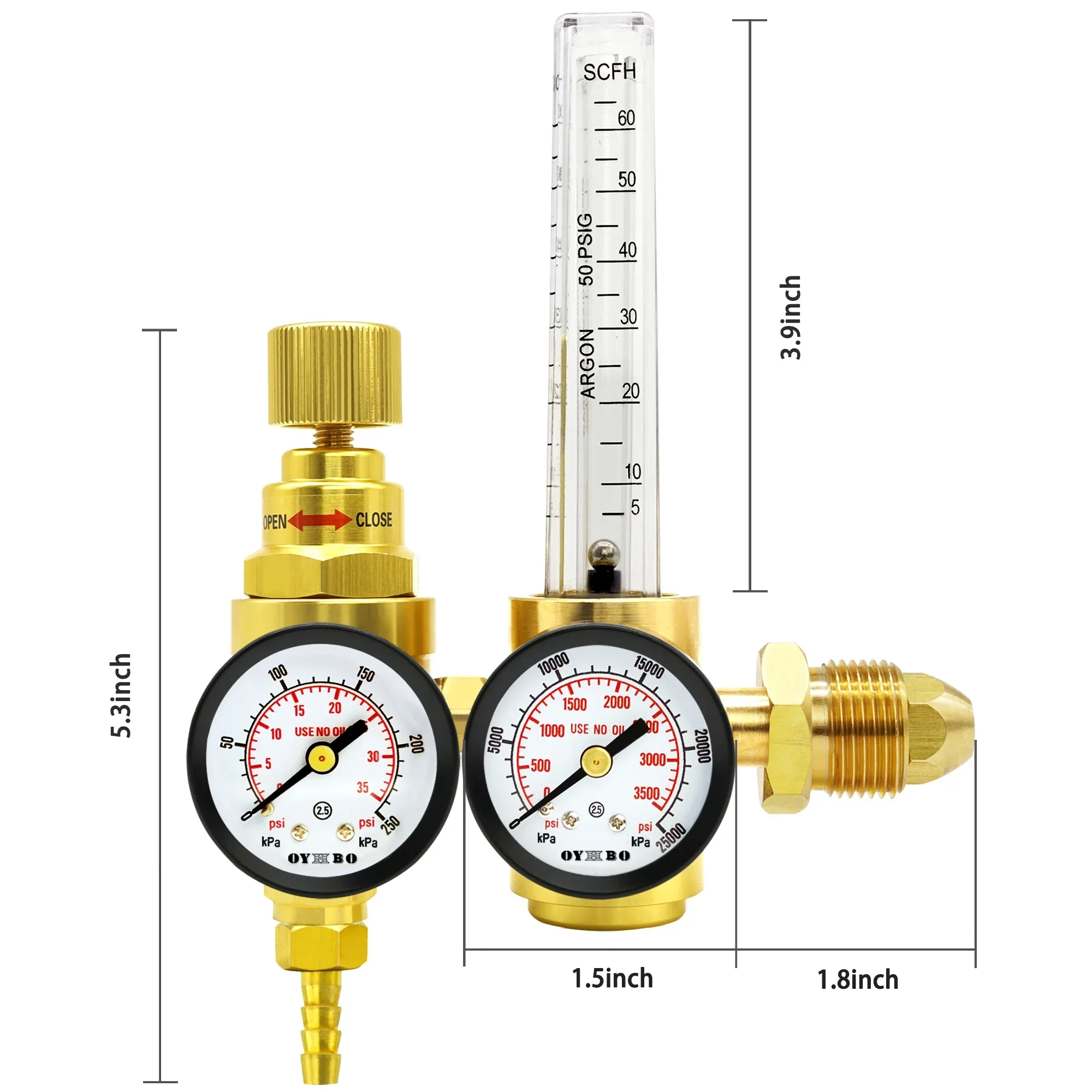Stable AR-165Y CO2 Pressure Reducer, Pressure Gauge, Heating Instrument, Welding Instrument Accessories, Pressure Reducing Valve