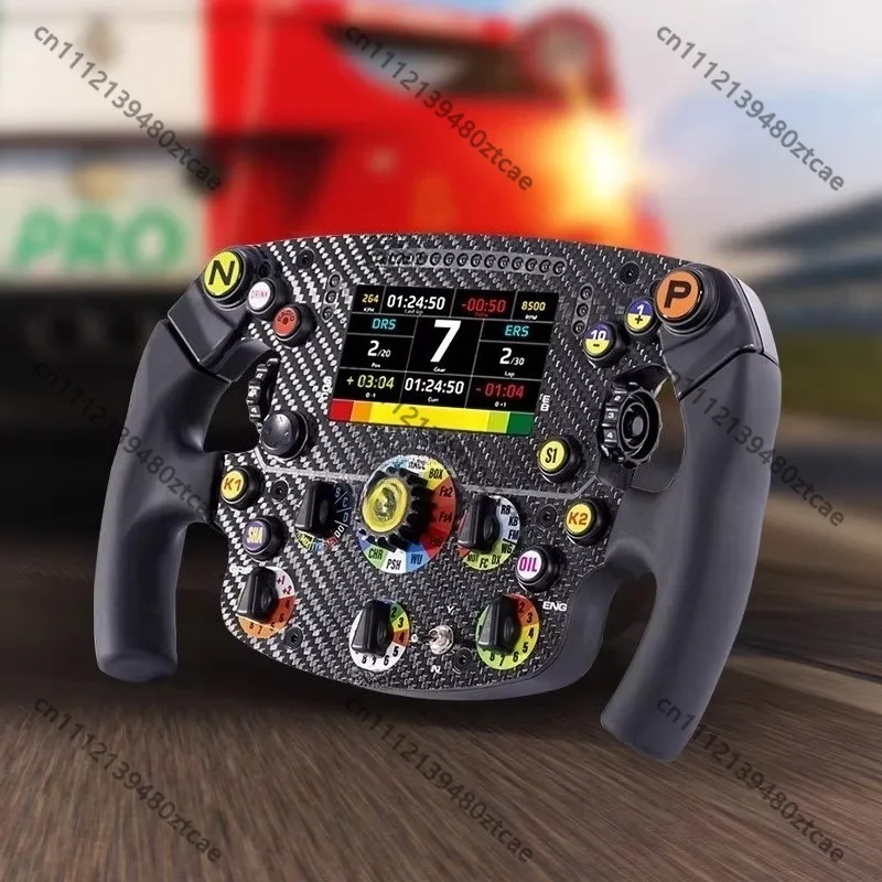 Carbon Fiber Racing Steering Wheel DIY Replacement Rim For PC PS Console Simulator