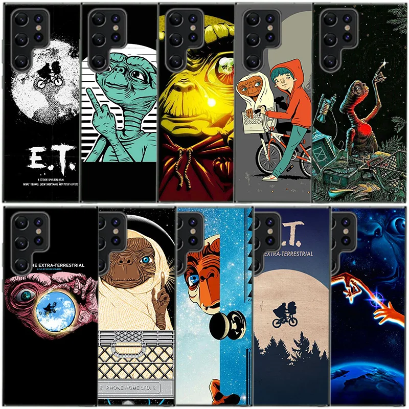 E.T. the Extra-Terrestrial Clear Phone Case For Samsung Galaxy S20 S21 S23 FE S22 Plus S24 Ultra S10 S10E S9 S8 Soft Back Cover