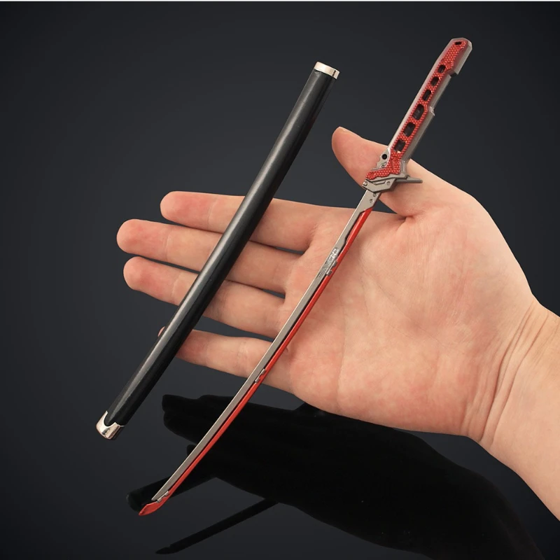 26 ซม.ใหม่เรนา เบรกเอาท์เกมอุปกรณ์ต่อพ่วงพร็อพโลหะพร้อมดาบดาบเดสก์ท็อปตกแต่งเครื่องประดับของขวัญวันเกิดของเล่น