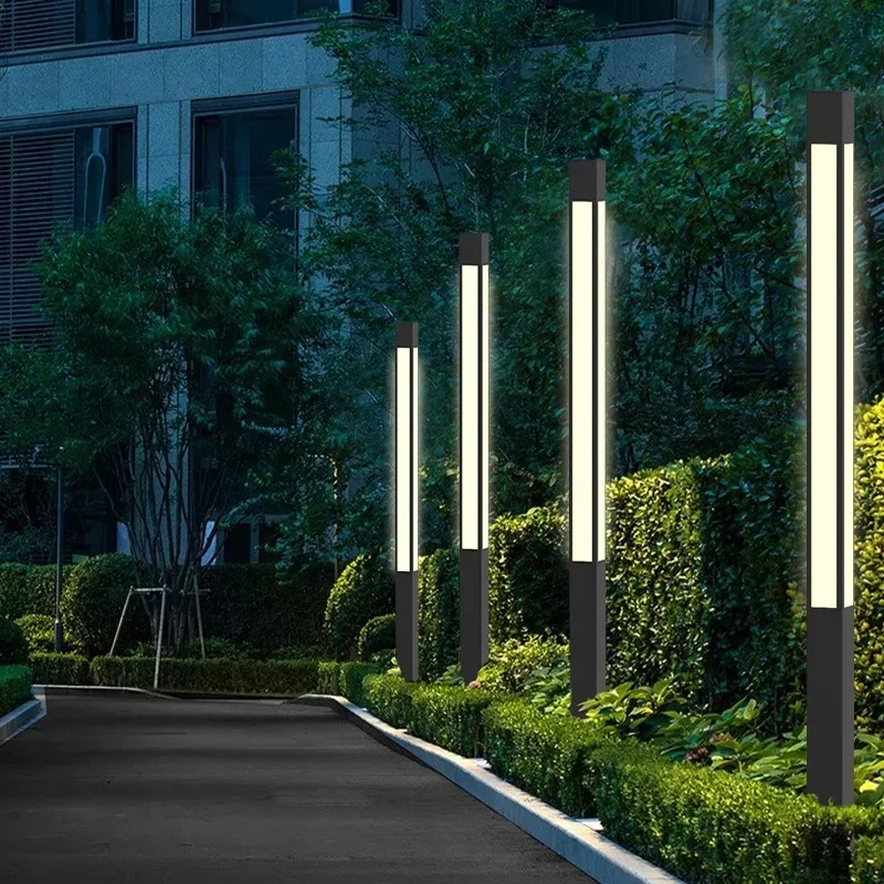 Hepu new design Outdoor Garden Light 30 Square Meter  800-2500mm garden  lights decoration induction solar street light