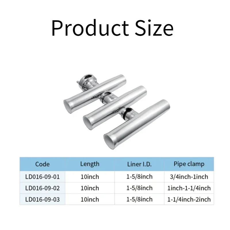 Supporto per canna da pesca in acciaio inossidabile 316 accessori per staffa di supporto per canna da pesca per Yacht regolabile con passo girevole a 360 gradi