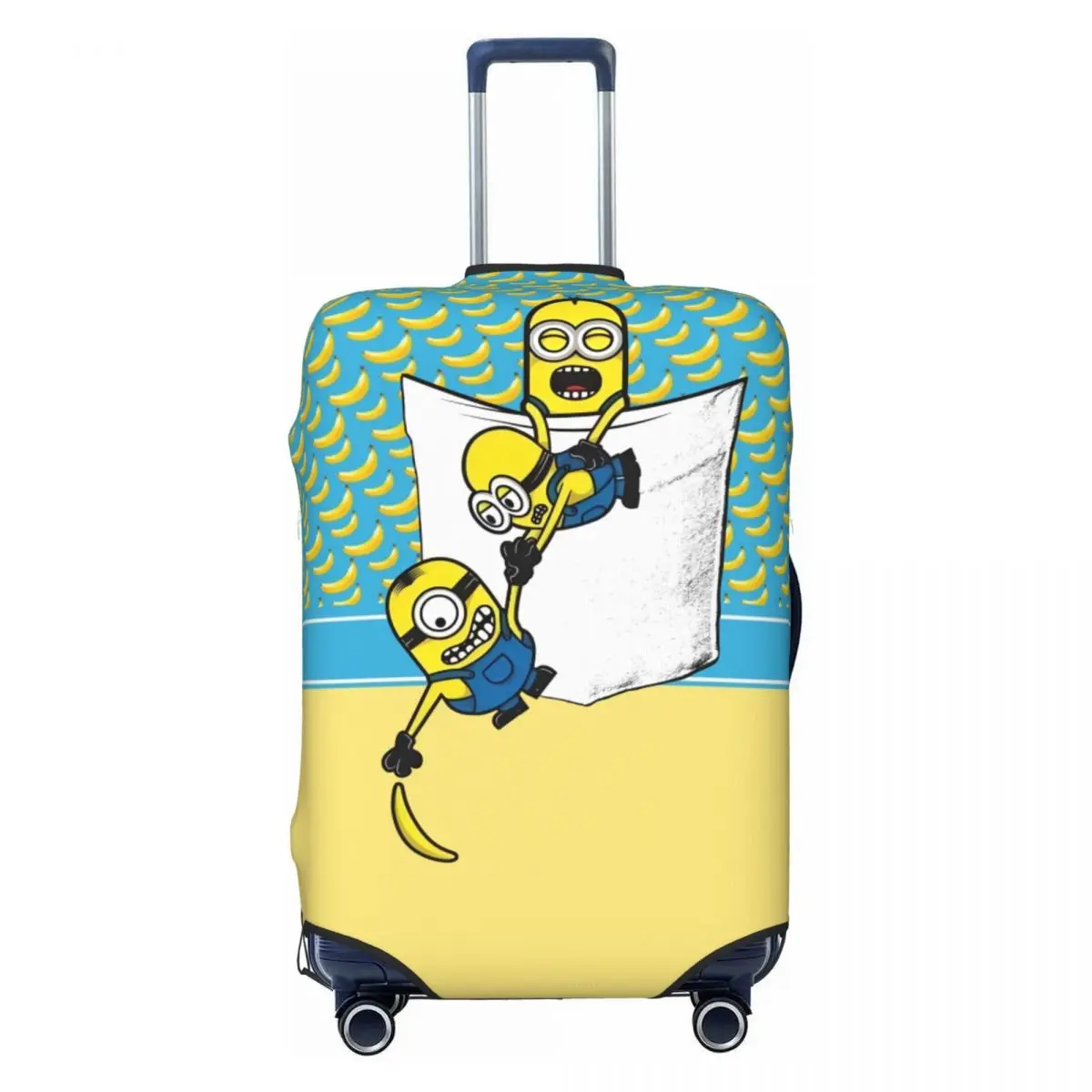 

Custom Yellow Man Luggage Cover Funny Funny Cartoon Suitcase Protector Covers Suit For 18-32 inch