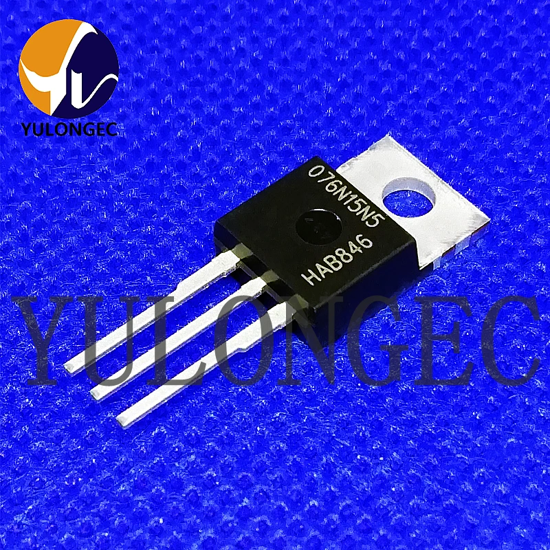 10PCS IPP076N15N5 N-Channel Power MOSFET 150V/112A 7.6mOhms TO-220 Chip 076N15N5 Original