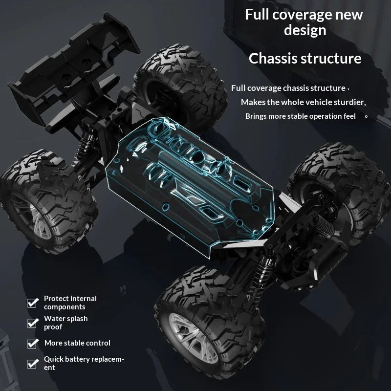 Nieuwe KF15 Vierwielaandrijving Hoge Snelheid RC Auto 1:16 Schaal Afstandsbediening Grote Voet Klimmen Terreinwagen Racing Drifting Speelgoedauto