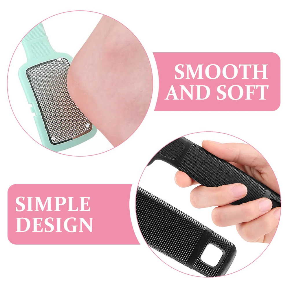 

3pcs Calluses Remover Foot File Pedicure Tool For Dead Skin Removal Durable Feet Scrubber Smooth Soft Foot Care Home Use