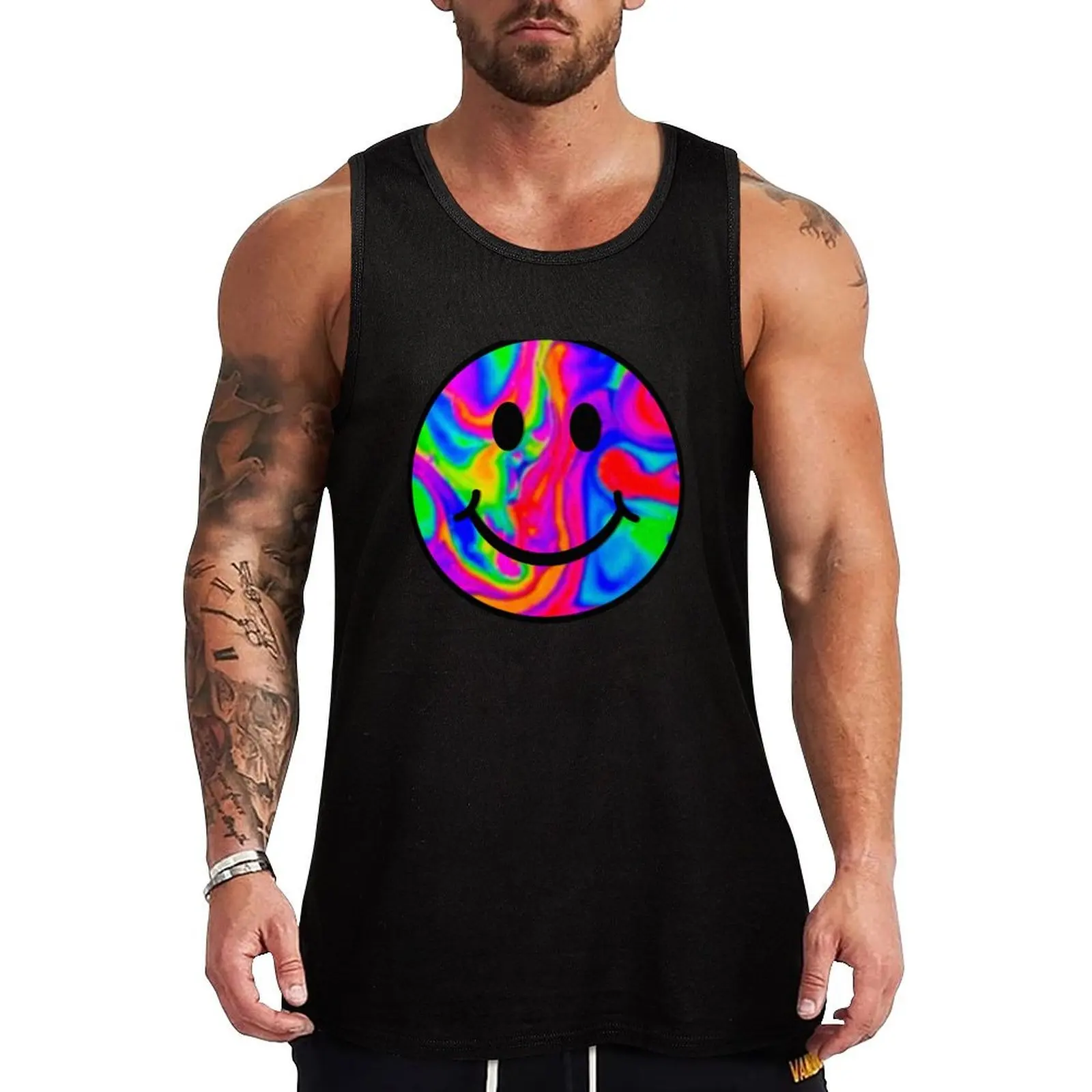 Rave Your Face Off Tank Top Men's clothes Gym T-shirts for men