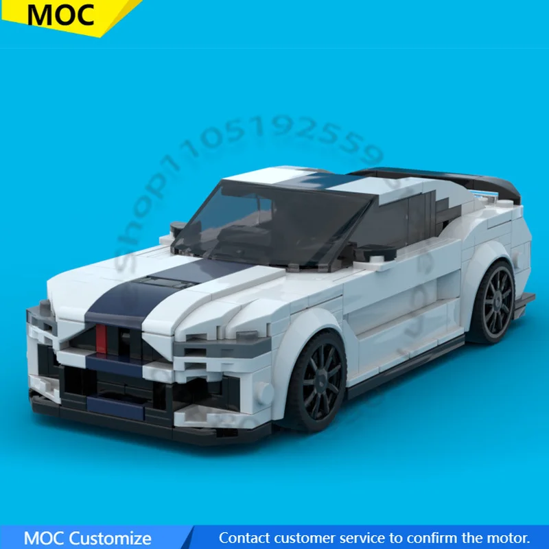 

425 PCS Sports car Shelby GT350R MOC Customize Modular Building Block Creative Design Educational DIY Boys Christmas Toy Gift