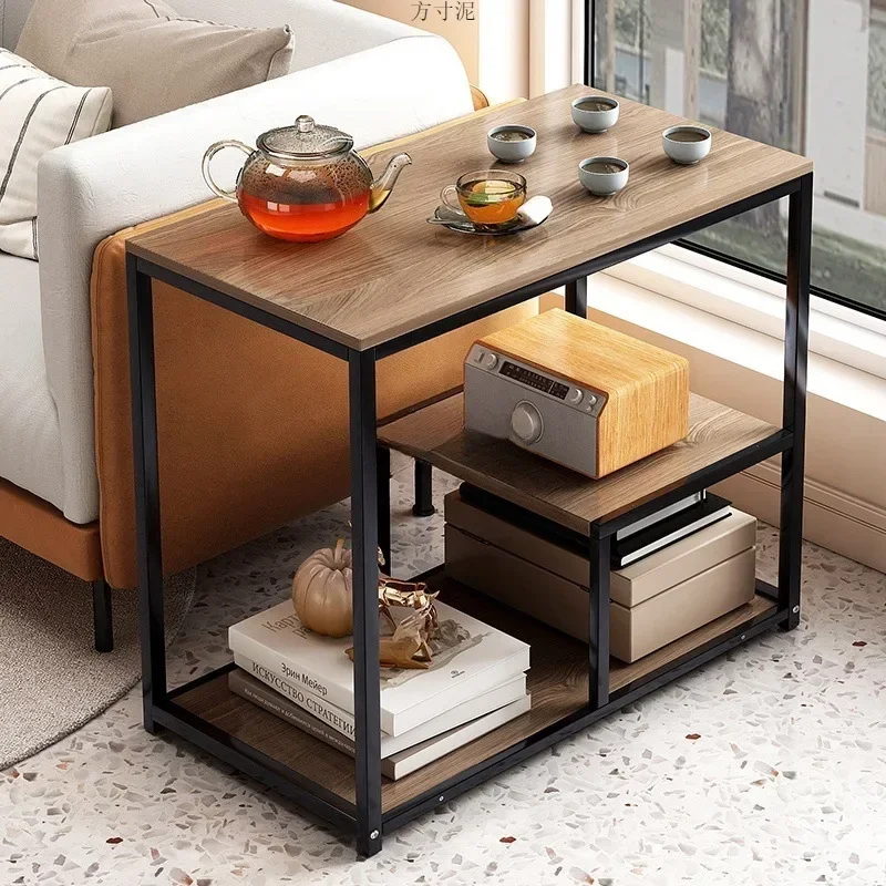 Coffee table, living room corner, movable, simple household sofa side cabinet, tea table