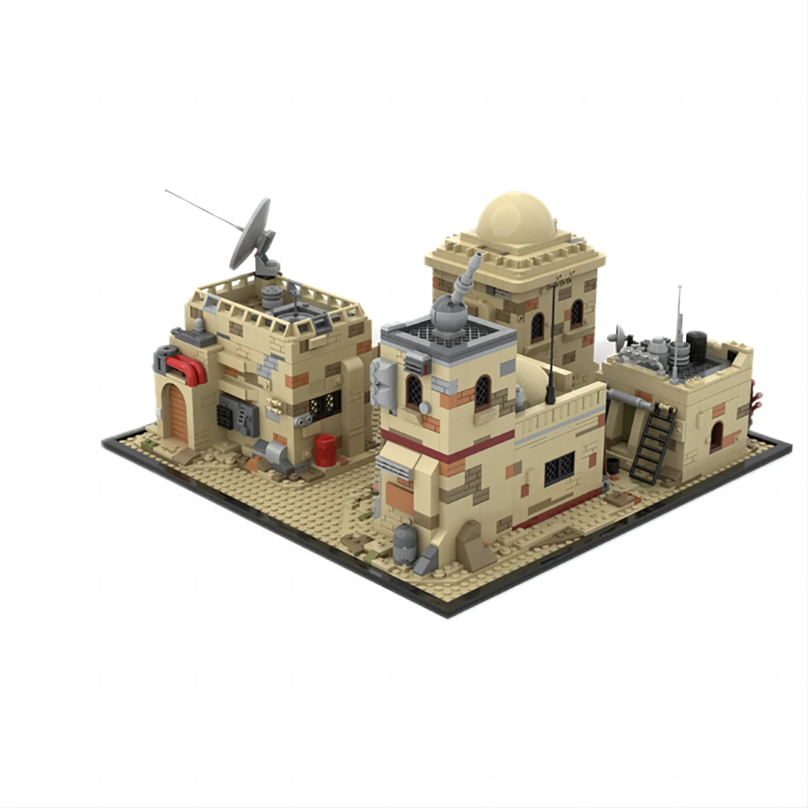 MOC-114152SW Tatooinmos Eisley Villa Building Assembling Building block ornament