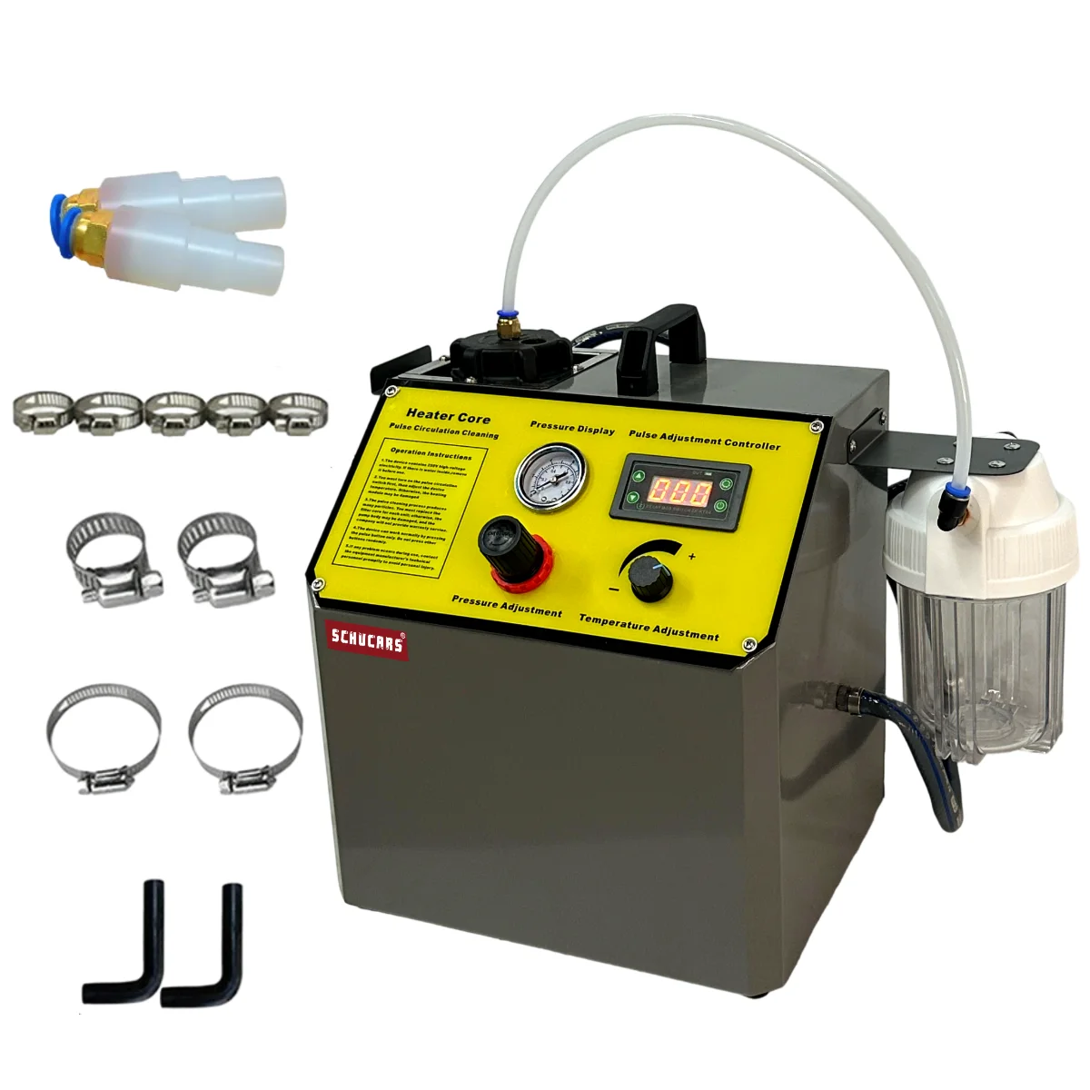 Warm air pulse washer with heating and timing functions Automatic Heater System Flushing Machine Car Engine Radiator Cleaner