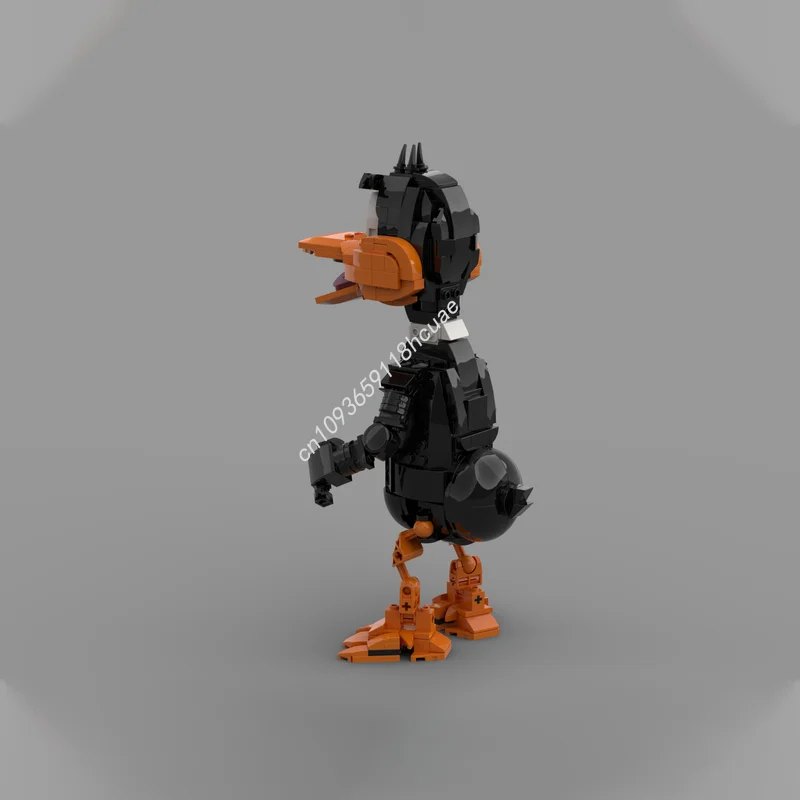 492PCS MOC Collectible Figures L00ney Tunes - Daffyy Duck Famous Film Model Building Blocks Stacking Bricks Creative Educational - view 3