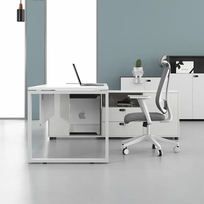 White Writing Office Desk Drafting Table Standing Desktops Gaming Corner Office Desk Studio Mesa Escritorio Luxury Furniture