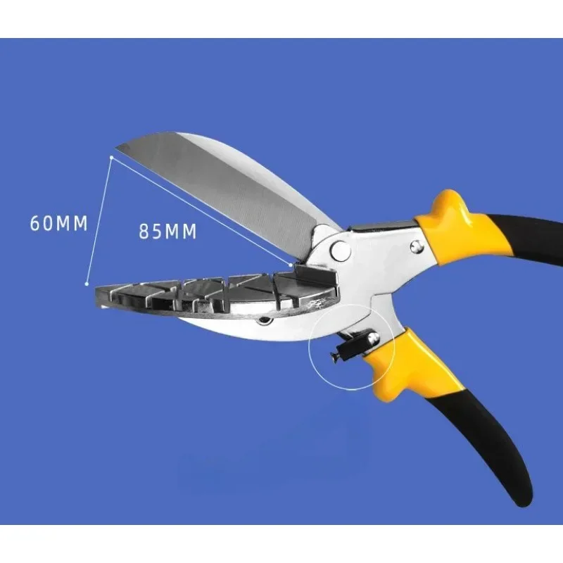 Angle Shear 45 Degree To 135 Degree Miter Cutter Hand Shear Multifunctional PVC PE Plastic Pipe Scissors with replace blades