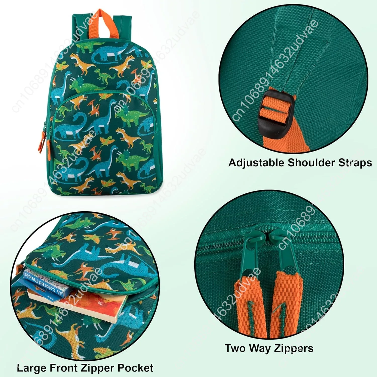 15 Inch Kids Backpacks for Boys & Girls | Preschool, Kindergarten, Elementary School Backpacks with Adjustable, Padded Straps (P