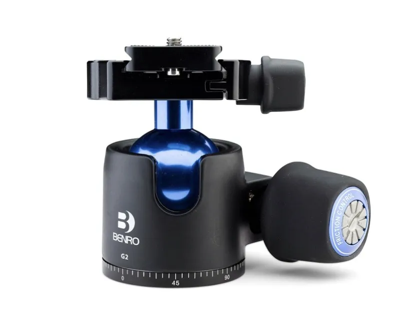 Benro G2 Low Profile Ball Head with PU60 Removable Plate Max Load 30.9 lb / 14 kg