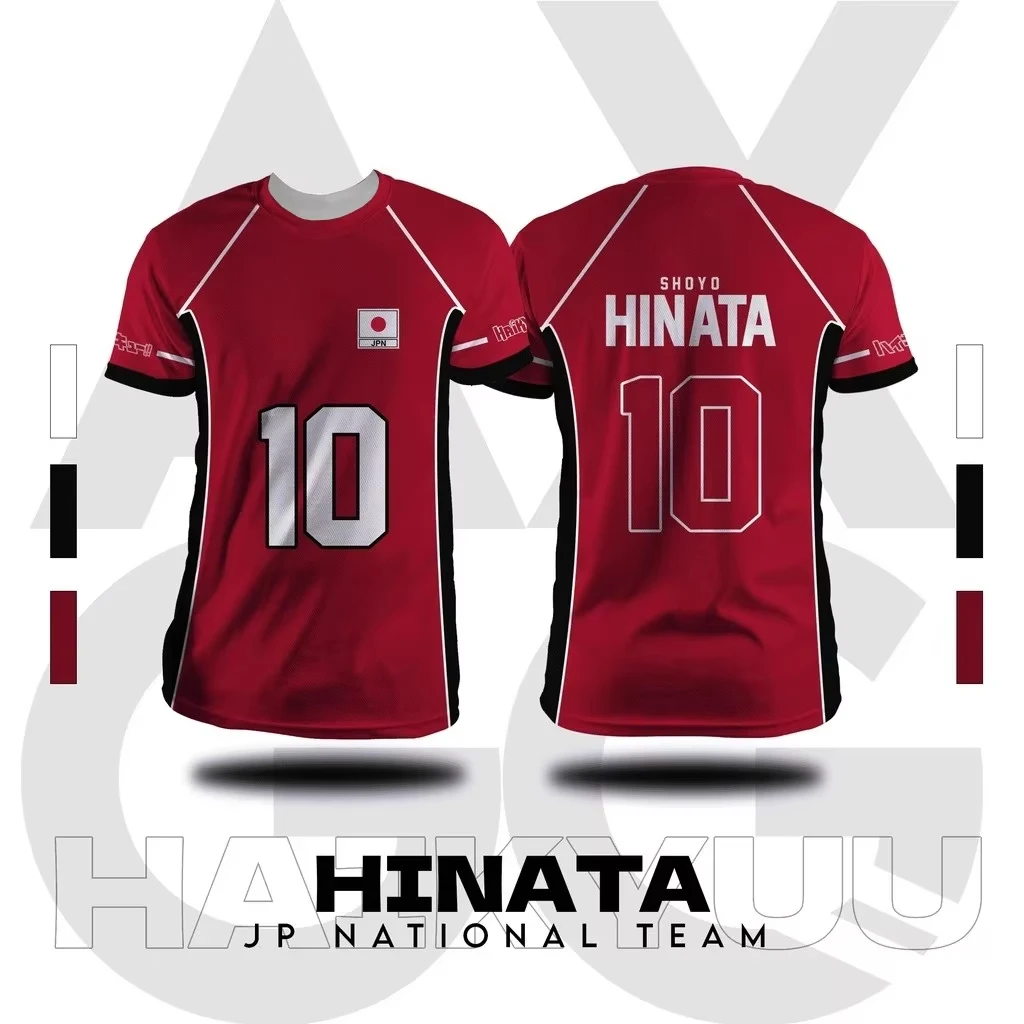 A 3D Printed Casual and Comfortable Quick Drying Men's and Women's T-shirt Is A Gift for Japanese Volleyball Team Fans