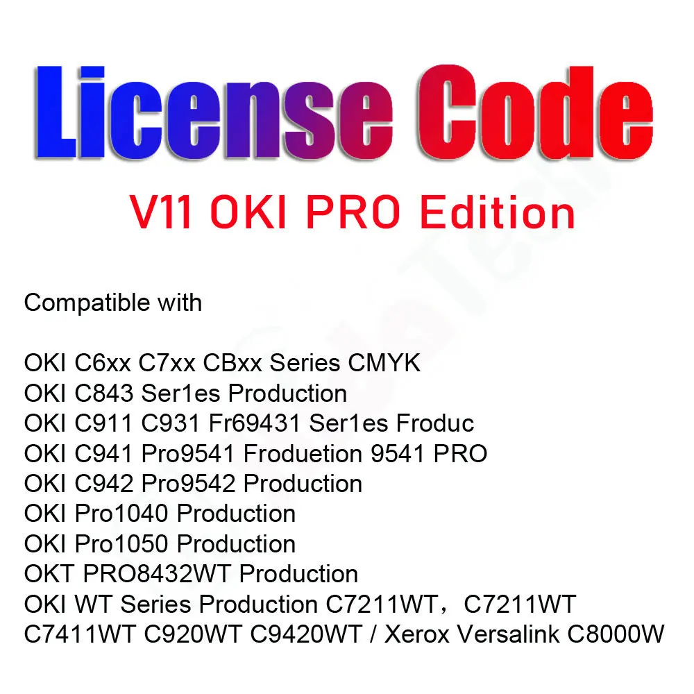 

Cadlink 11Oki Pro DigitalFactory CAD link Digital Factory V11 OKI PRO Edition RIP DTF Printer License Code Software RIP Program