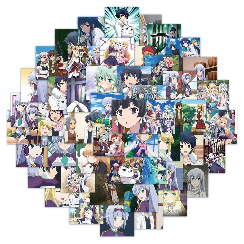 10/30/60pcs In Another World With My Smartphone Stickers Yumina Urnea Belfast Anime Sticker Scrapbooking Touya Mochizuki Decal