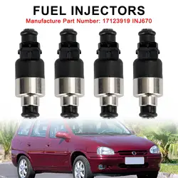 Artudatech 4PCS Fuel Injector 17123919 Fit For Chevrolet Corsa 1996-1998 INJ670 Car Accessories