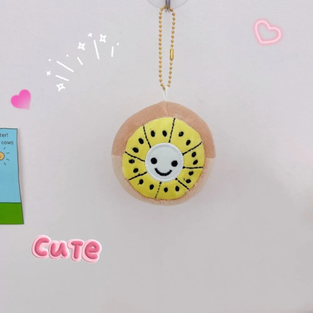 Durian Durian-Porte-clés en peluche pour adultes, porte-clés créatif, porte-clés en peluche, fruit kiwi, pendentif beurre