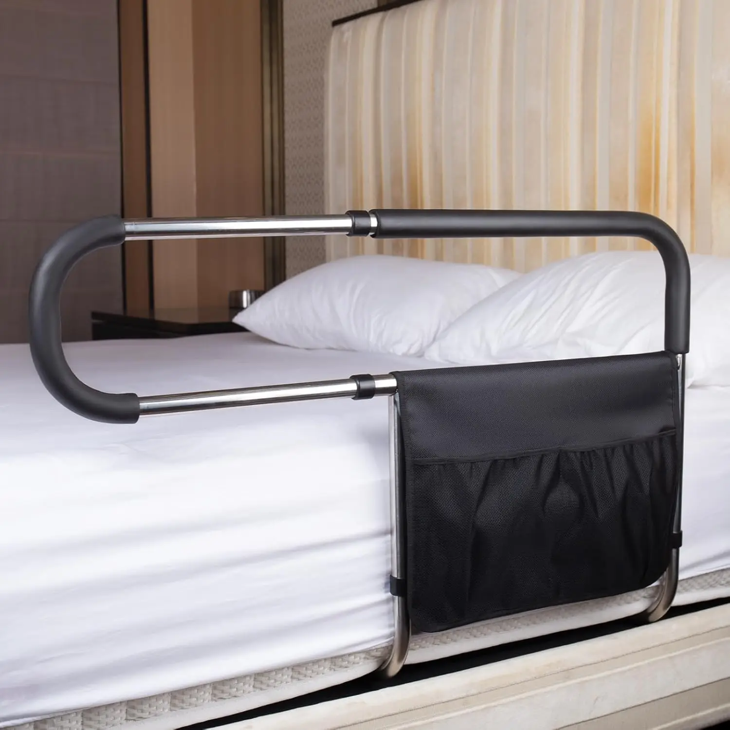 Reling tempat tidur untuk lansia, reling tempat tidur baja tahan karat