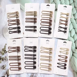 Hair Clip Accessories for Women Pinzas Para El Cabello Clips Pince Cheveux for Girls Pelo Korean Cute Brown Side Femme Pins