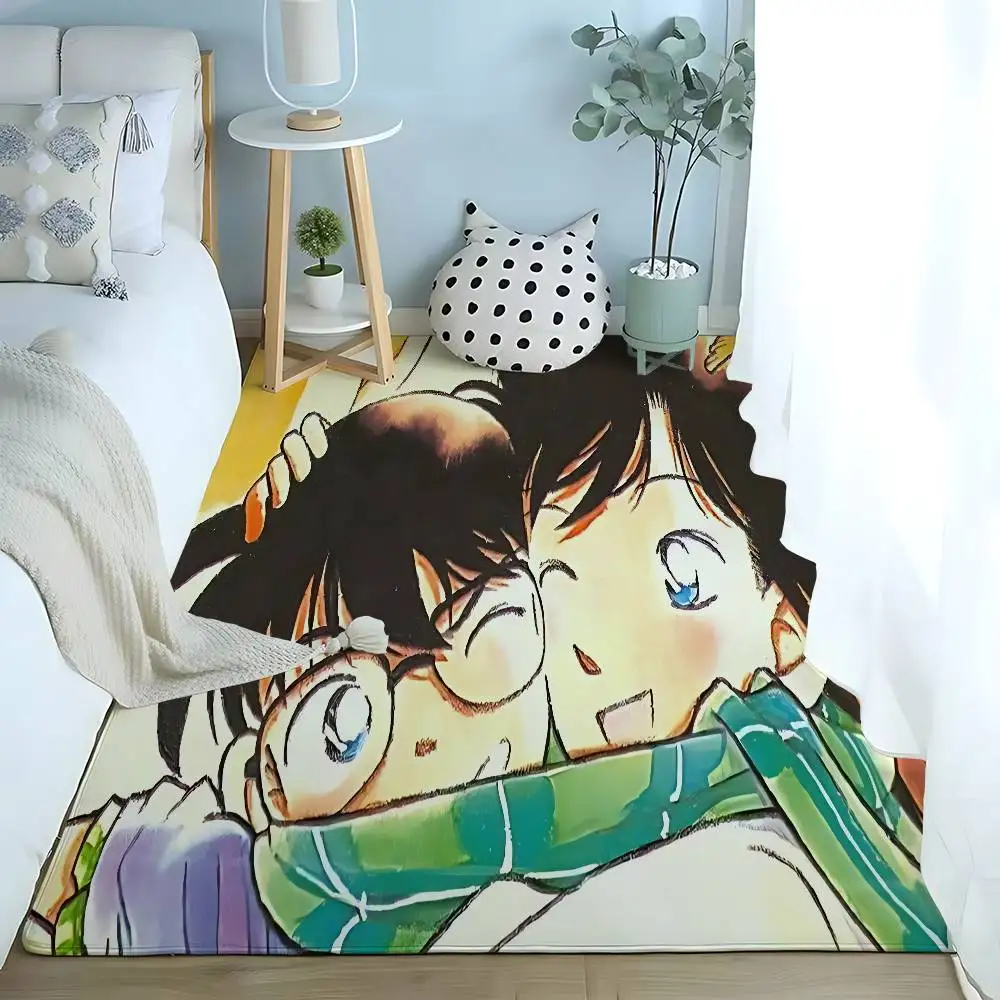 Anime D-Detective Conan Floor Mats Home Laundry Rug Carpet For Living Room Decor Lounge Area Anti-slip Foot Mat Entrance Doormat