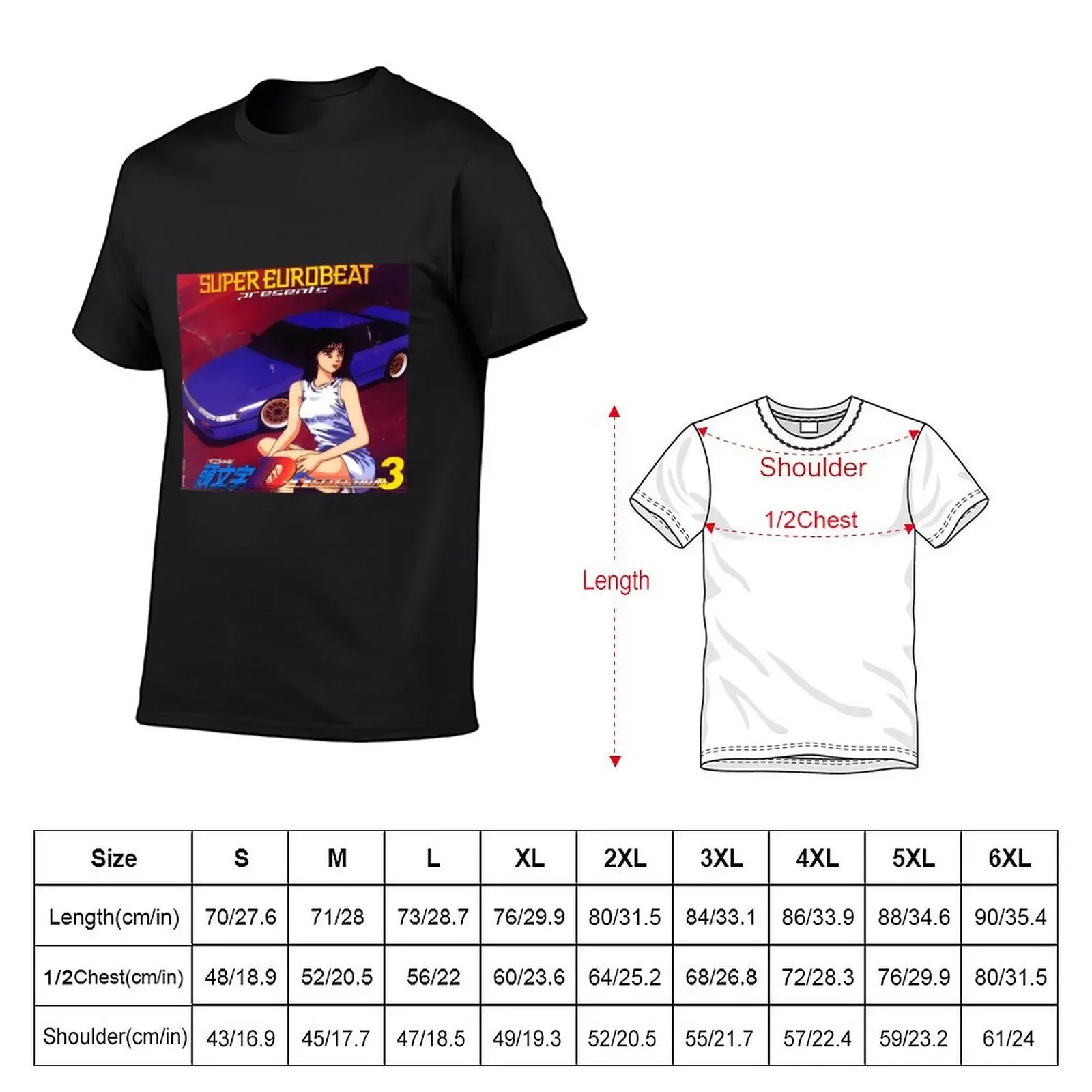 Initial D Mako Super Eurobeat Anime Classic \t\t T-Shirt for a boy custom t shirt oversized t shirt boys whites mens clothes