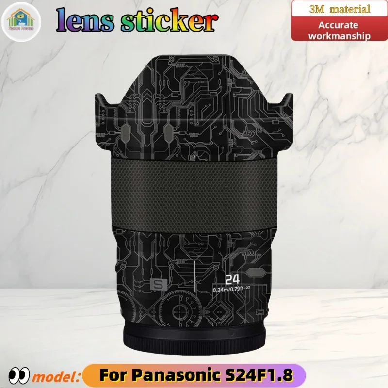 

S24F1.8 For Panasonic S24 F1.8 Camera lens sticker, DIY skin, Precision tailoring wear-resistant protective film